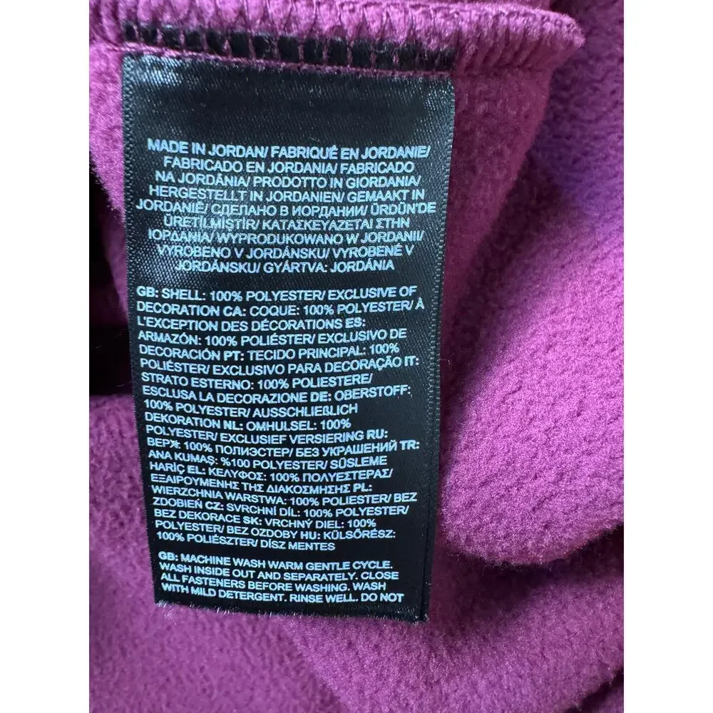 NORTHFACE cragmont fleece jacket Boysenberry-Fiery Red NWT SIZE XXL - Picture 7 of 8